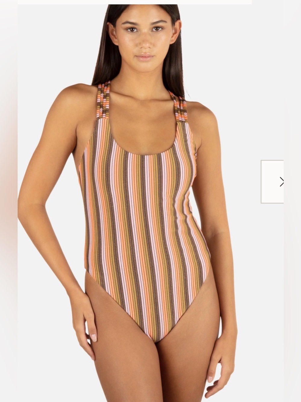 Hurley Sunset Shine Stripe One Piece Swimsuit — Retail $90 NWT